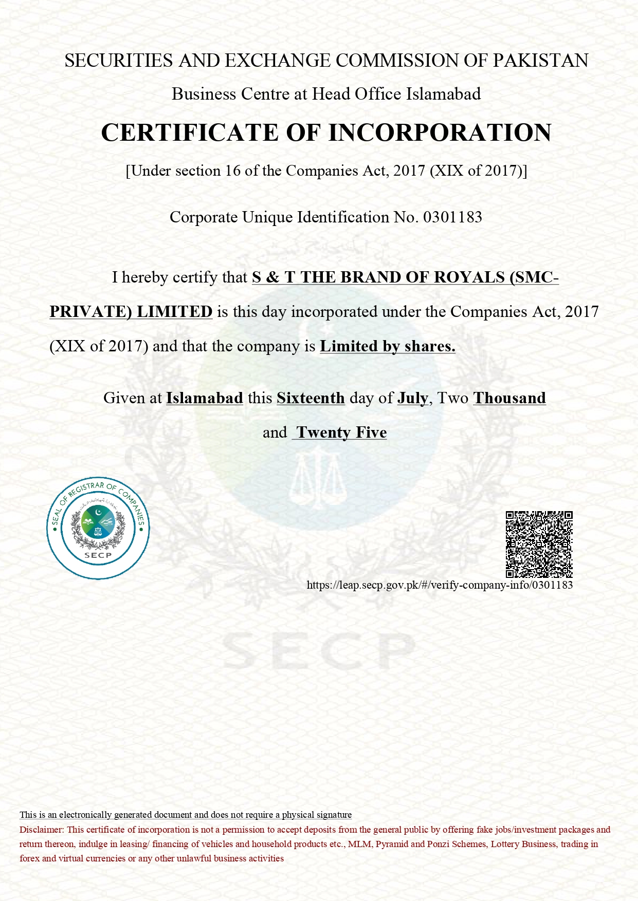 incorporation letter for 20250711 4057032 page 0001